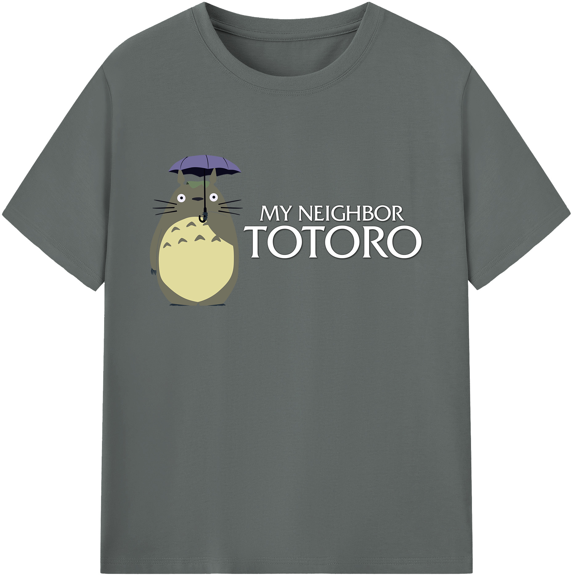 （画像用） となりのトトロ 草壁メイ 草壁サツキ My Neighbor Totoro Satsuki Kusakabe Mei Kusakabe 綿100％ メンズ半袖Tシャツ｜肌触りやわらか＆通気性